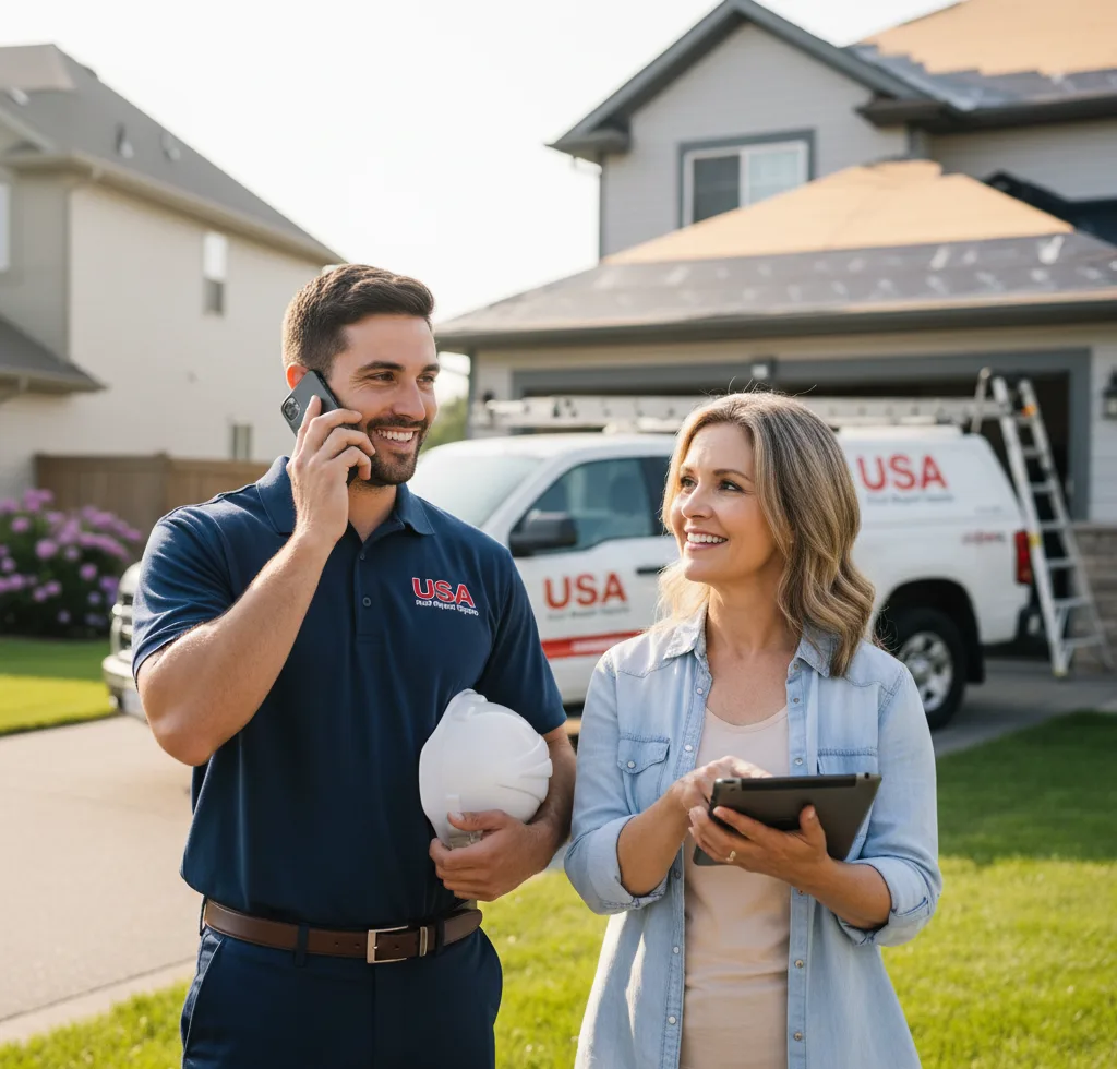 USA Roof Repair Experts customer support in Longville